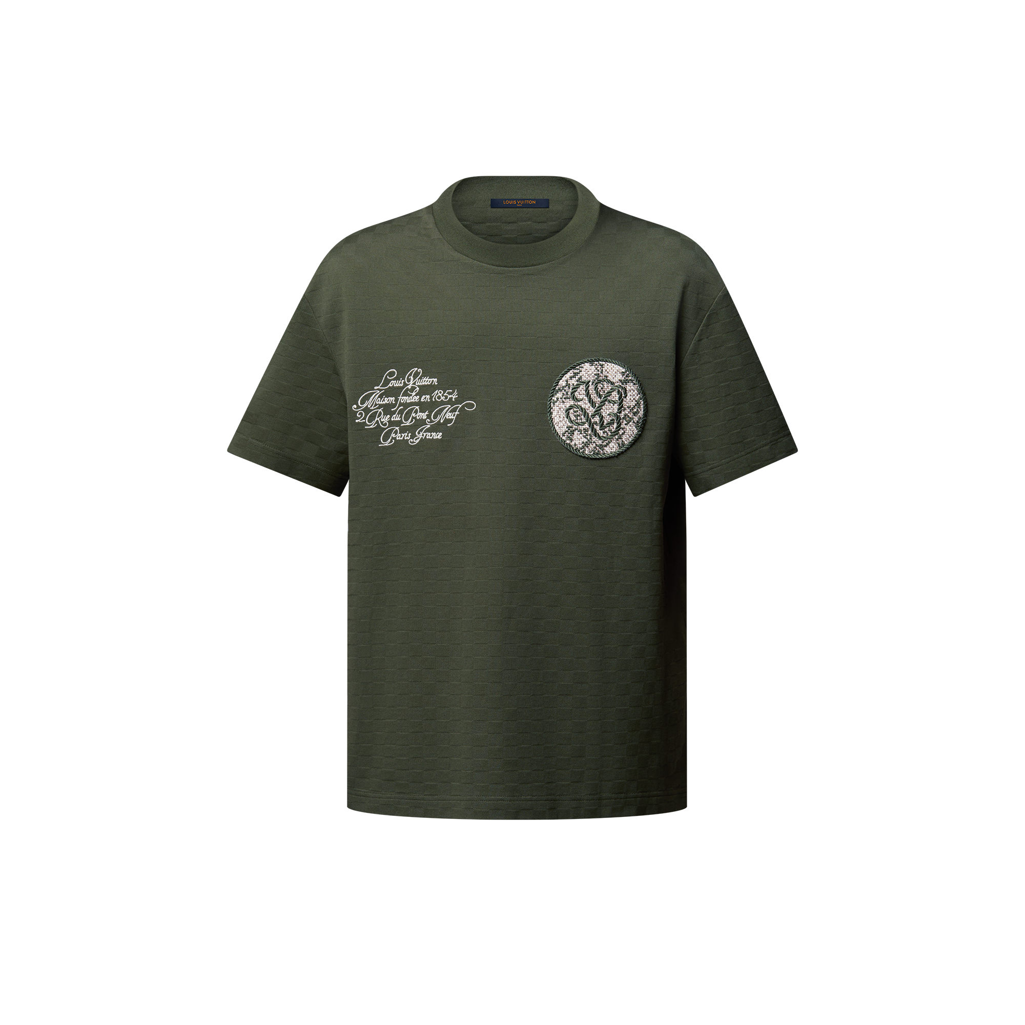 Damier Pique T-Shirt - } - 1AGKLL | LOUIS VUITTON